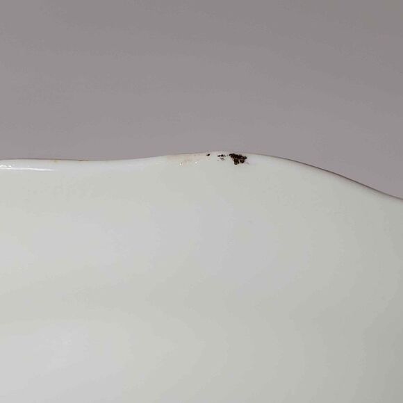 Old Royal Demitasse (Small) Teacup and Saucer Purple Yellow Flowers Vintage - Picture 7 of 9